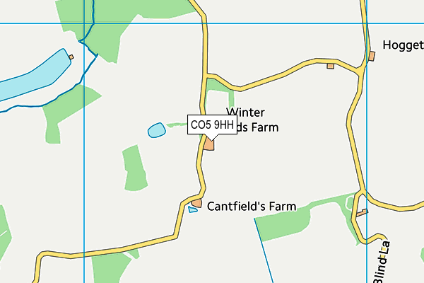 CO5 9HH map - OS VectorMap District (Ordnance Survey) CO5 9HH map - OS VectorMap District (Ordnance Survey)