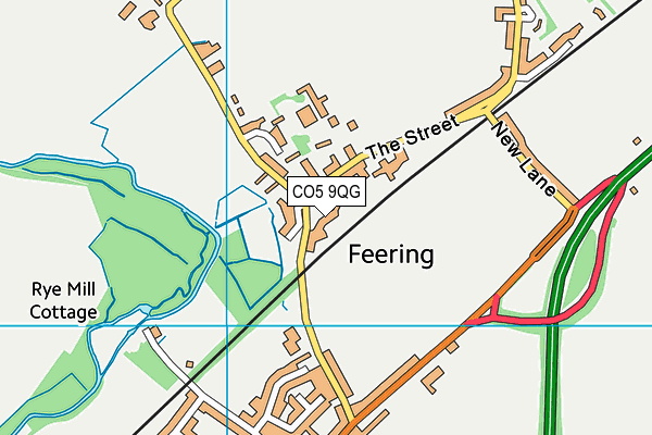 CO5 9QG map - OS VectorMap District (Ordnance Survey) CO5 9QG map - OS VectorMap District (Ordnance Survey)