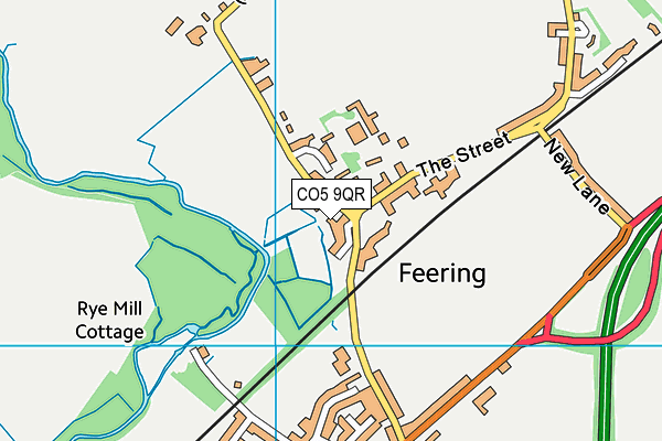 CO5 9QR map - OS VectorMap District (Ordnance Survey) CO5 9QR map - OS VectorMap District (Ordnance Survey)