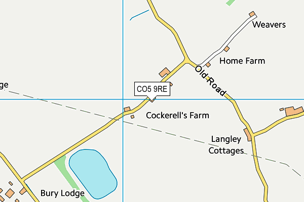CO5 9RE map - OS VectorMap District (Ordnance Survey) CO5 9RE map - OS VectorMap District (Ordnance Survey)