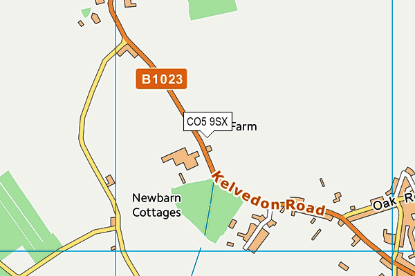 CO5 9SX map - OS VectorMap District (Ordnance Survey) CO5 9SX map - OS VectorMap District (Ordnance Survey)