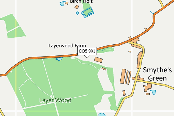 CO5 9XJ map - OS VectorMap District (Ordnance Survey) CO5 9XJ map - OS VectorMap District (Ordnance Survey)