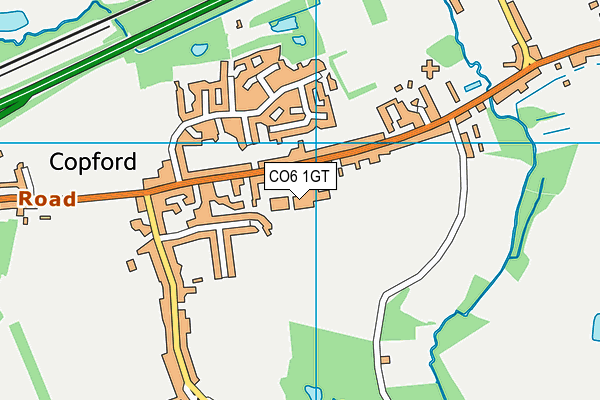 CO6 1GT map - OS VectorMap District (Ordnance Survey) CO6 1GT map - OS VectorMap District (Ordnance Survey)