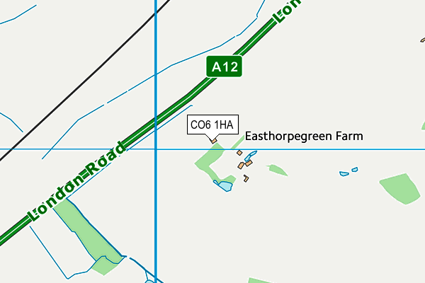 CO6 1HA map - OS VectorMap District (Ordnance Survey) CO6 1HA map - OS VectorMap District (Ordnance Survey)