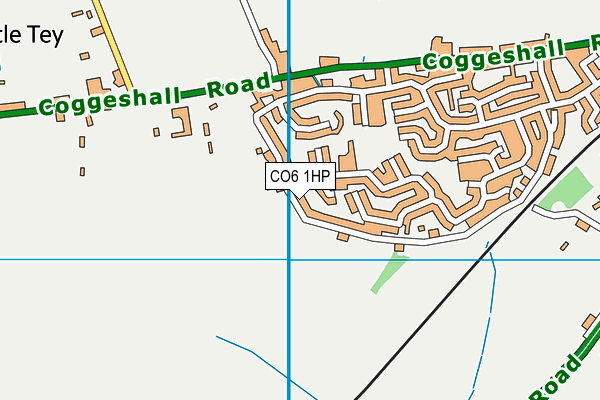 CO6 1HP map - OS VectorMap District (Ordnance Survey)