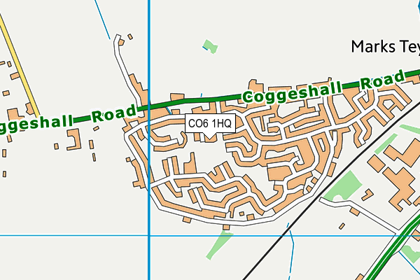 CO6 1HQ map - OS VectorMap District (Ordnance Survey) CO6 1HQ map - OS VectorMap District (Ordnance Survey)