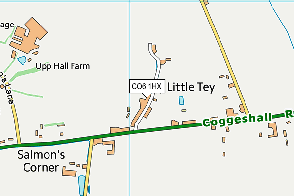 CO6 1HX map - OS VectorMap District (Ordnance Survey) CO6 1HX map - OS VectorMap District (Ordnance Survey)