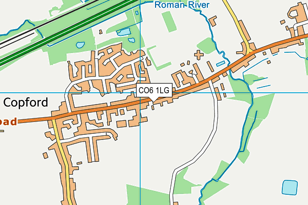 CO6 1LG map - OS VectorMap District (Ordnance Survey) CO6 1LG map - OS VectorMap District (Ordnance Survey)