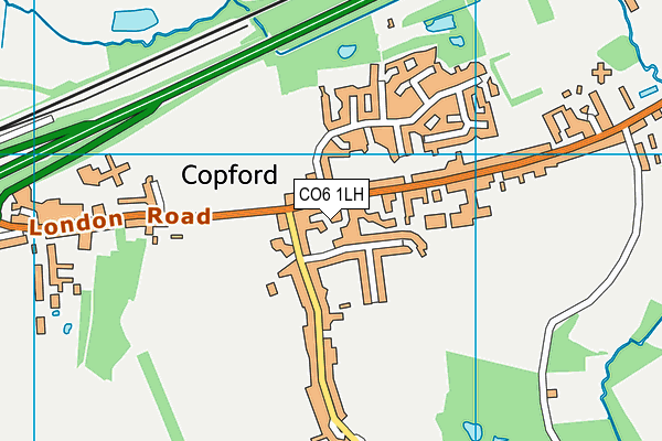 CO6 1LH map - OS VectorMap District (Ordnance Survey) CO6 1LH map - OS VectorMap District (Ordnance Survey)