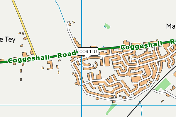 CO6 1LU map - OS VectorMap District (Ordnance Survey) CO6 1LU map - OS VectorMap District (Ordnance Survey)
