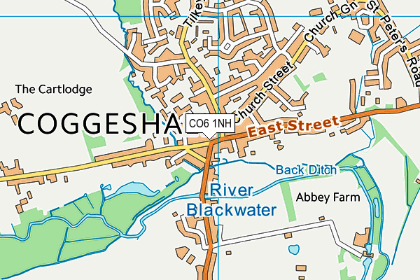 CO6 1NH map - OS VectorMap District (Ordnance Survey) CO6 1NH map - OS VectorMap District (Ordnance Survey)