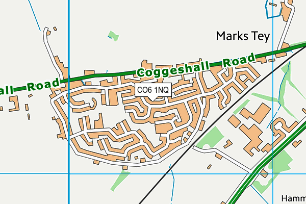 CO6 1NQ map - OS VectorMap District (Ordnance Survey) CO6 1NQ map - OS VectorMap District (Ordnance Survey)