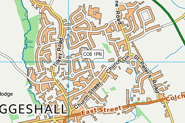 CO6 1PN map - OS VectorMap District (Ordnance Survey) CO6 1PN map - OS VectorMap District (Ordnance Survey)