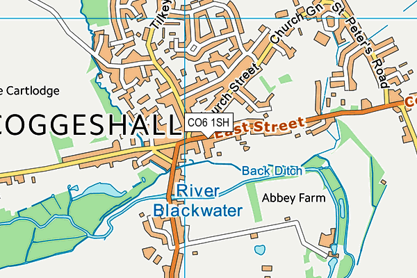 CO6 1SH map - OS VectorMap District (Ordnance Survey) CO6 1SH map - OS VectorMap District (Ordnance Survey)