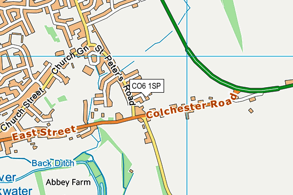 CO6 1SP map - OS VectorMap District (Ordnance Survey) CO6 1SP map - OS VectorMap District (Ordnance Survey)