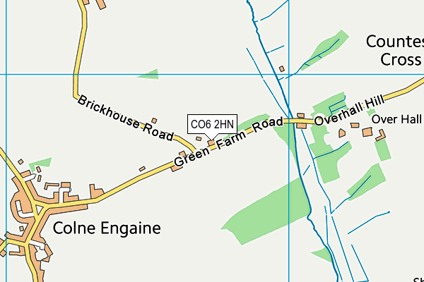 CO6 2HN map - OS VectorMap District (Ordnance Survey)