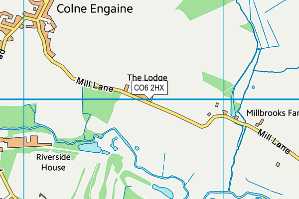 CO6 2HX map - OS VectorMap District (Ordnance Survey) CO6 2HX map - OS VectorMap District (Ordnance Survey)