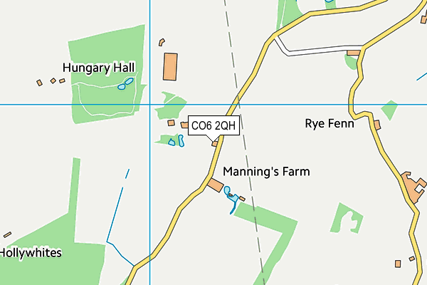 CO6 2QH map - OS VectorMap District (Ordnance Survey) CO6 2QH map - OS VectorMap District (Ordnance Survey)