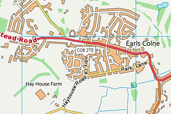 CO6 2TE map - OS VectorMap District (Ordnance Survey) CO6 2TE map - OS VectorMap District (Ordnance Survey)