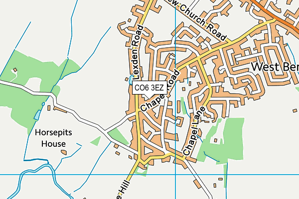 CO6 3EZ map - OS VectorMap District (Ordnance Survey) CO6 3EZ map - OS VectorMap District (Ordnance Survey)