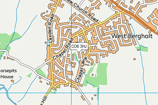 CO6 3HJ map - OS VectorMap District (Ordnance Survey)