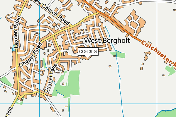 CO6 3LG map - OS VectorMap District (Ordnance Survey) CO6 3LG map - OS VectorMap District (Ordnance Survey)