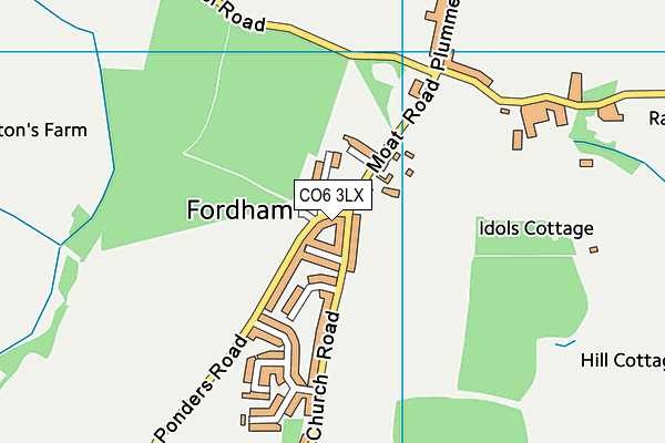 CO6 3LX map - OS VectorMap District (Ordnance Survey) CO6 3LX map - OS VectorMap District (Ordnance Survey)