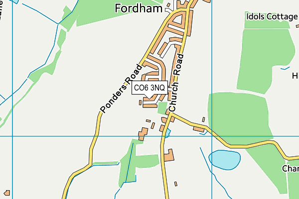 CO6 3NQ map - OS VectorMap District (Ordnance Survey) CO6 3NQ map - OS VectorMap District (Ordnance Survey)