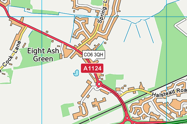 CO6 3QH map - OS VectorMap District (Ordnance Survey) CO6 3QH map - OS VectorMap District (Ordnance Survey)