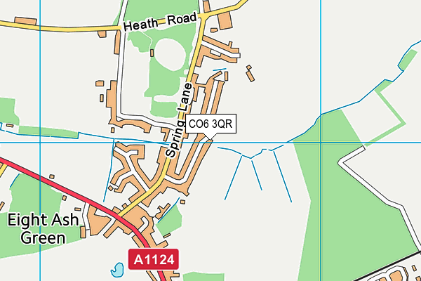 CO6 3QR map - OS VectorMap District (Ordnance Survey)