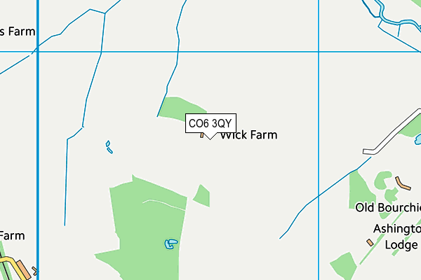 CO6 3QY map - OS VectorMap District (Ordnance Survey) CO6 3QY map - OS VectorMap District (Ordnance Survey)