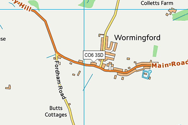 CO6 3SD map - OS VectorMap District (Ordnance Survey) CO6 3SD map - OS VectorMap District (Ordnance Survey)