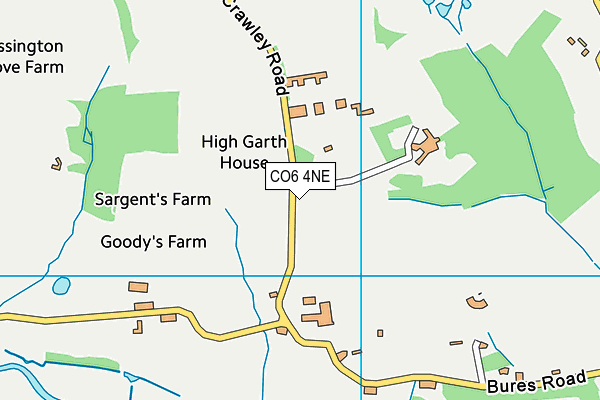 CO6 4NE map - OS VectorMap District (Ordnance Survey) CO6 4NE map - OS VectorMap District (Ordnance Survey)