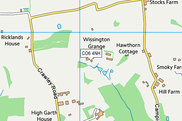 CO6 4NH map - OS VectorMap District (Ordnance Survey) CO6 4NH map - OS VectorMap District (Ordnance Survey)