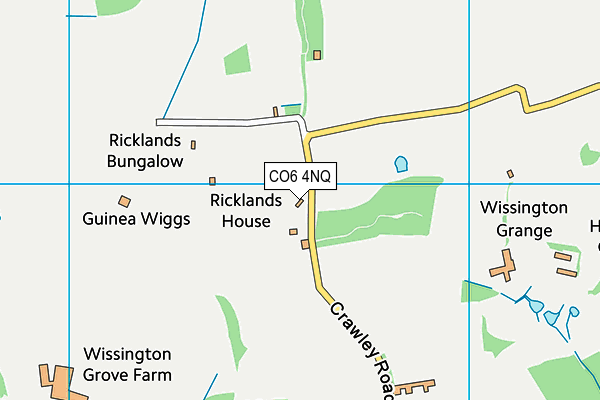 CO6 4NQ map - OS VectorMap District (Ordnance Survey) CO6 4NQ map - OS VectorMap District (Ordnance Survey)