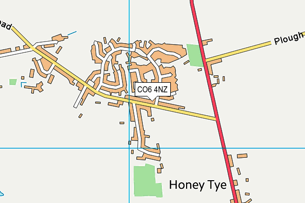 CO6 4NZ map - OS VectorMap District (Ordnance Survey) CO6 4NZ map - OS VectorMap District (Ordnance Survey)