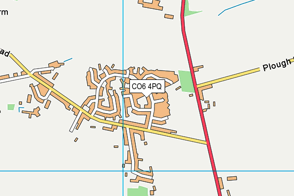 CO6 4PQ map - OS VectorMap District (Ordnance Survey) CO6 4PQ map - OS VectorMap District (Ordnance Survey)