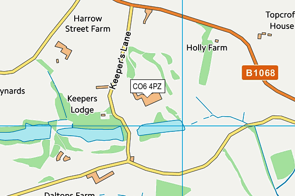 CO6 4PZ map - OS VectorMap District (Ordnance Survey)