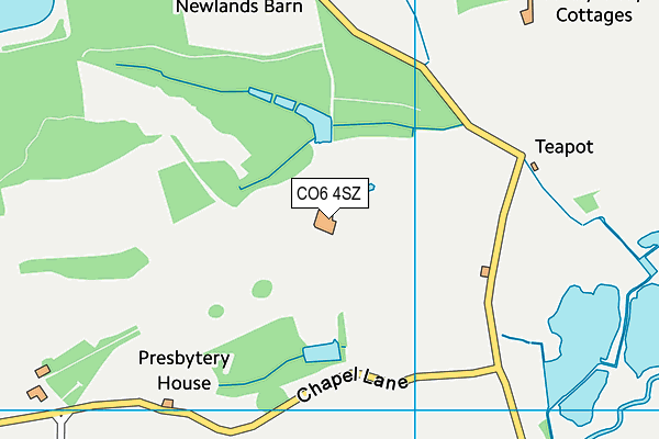 CO6 4SZ map - OS VectorMap District (Ordnance Survey) CO6 4SZ map - OS VectorMap District (Ordnance Survey)