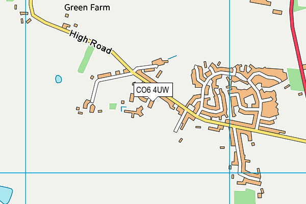 CO6 4UW map - OS VectorMap District (Ordnance Survey) CO6 4UW map - OS VectorMap District (Ordnance Survey)