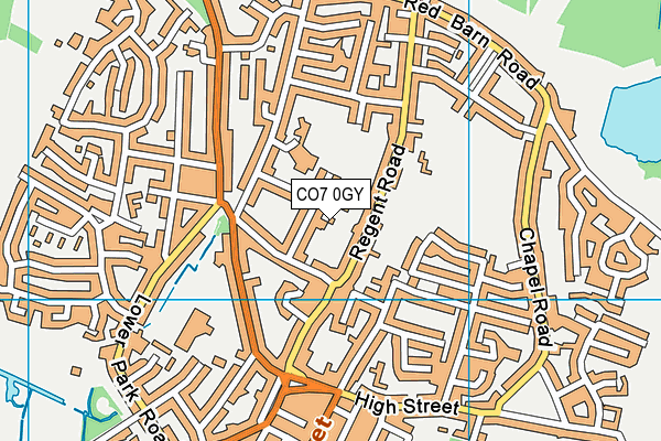 CO7 0GY map - OS VectorMap District (Ordnance Survey) CO7 0GY map - OS VectorMap District (Ordnance Survey)