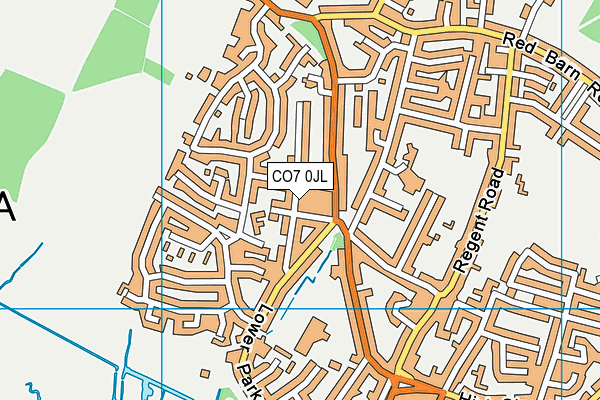 CO7 0JL map - OS VectorMap District (Ordnance Survey) CO7 0JL map - OS VectorMap District (Ordnance Survey)