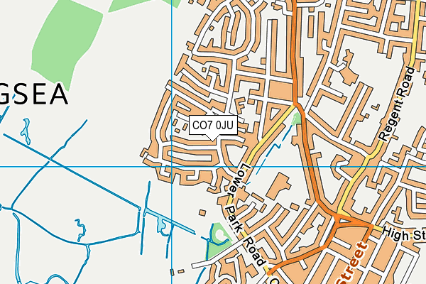 CO7 0JU map - OS VectorMap District (Ordnance Survey) CO7 0JU map - OS VectorMap District (Ordnance Survey)