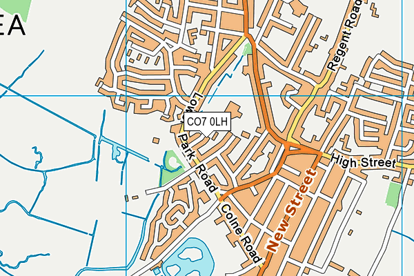 CO7 0LH map - OS VectorMap District (Ordnance Survey) CO7 0LH map - OS VectorMap District (Ordnance Survey)
