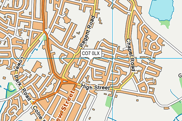 CO7 0LX map - OS VectorMap District (Ordnance Survey) CO7 0LX map - OS VectorMap District (Ordnance Survey)