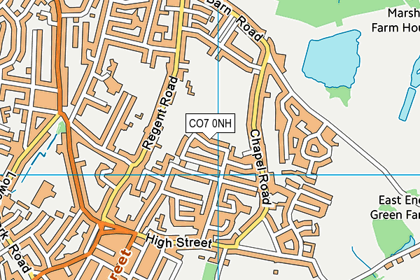 CO7 0NH map - OS VectorMap District (Ordnance Survey) CO7 0NH map - OS VectorMap District (Ordnance Survey)