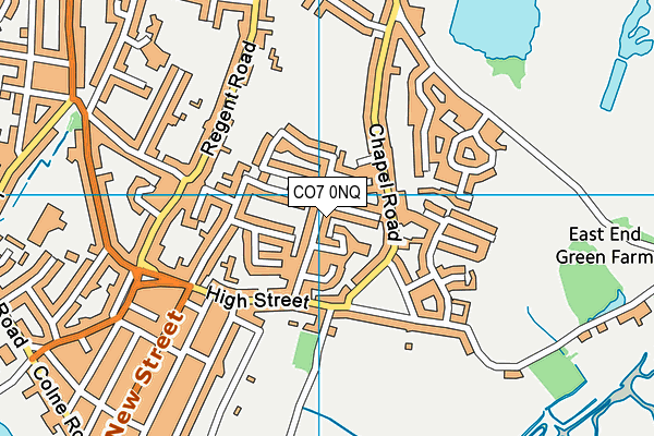 CO7 0NQ map - OS VectorMap District (Ordnance Survey) CO7 0NQ map - OS VectorMap District (Ordnance Survey)