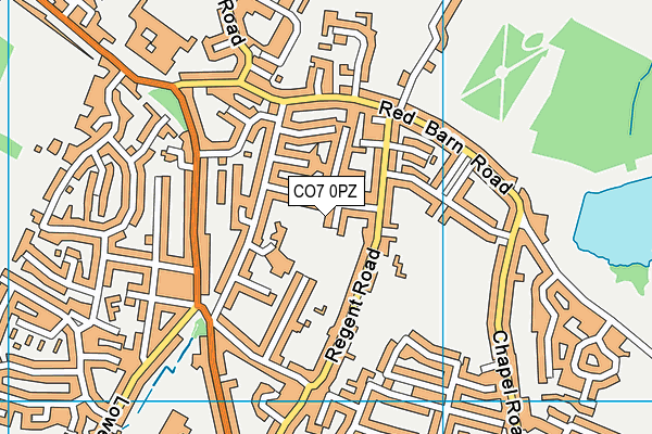 CO7 0PZ map - OS VectorMap District (Ordnance Survey) CO7 0PZ map - OS VectorMap District (Ordnance Survey)