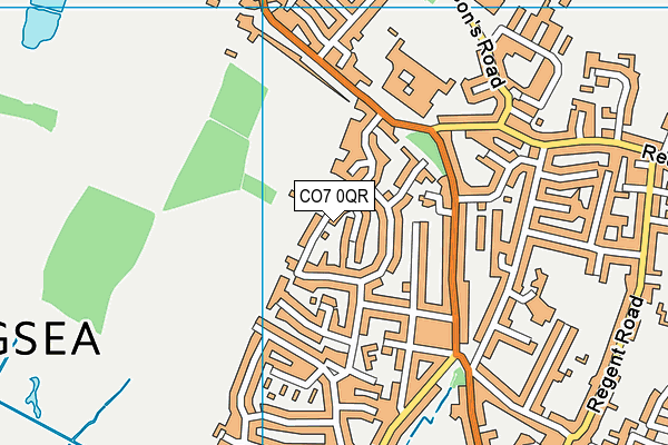 CO7 0QR map - OS VectorMap District (Ordnance Survey) CO7 0QR map - OS VectorMap District (Ordnance Survey)