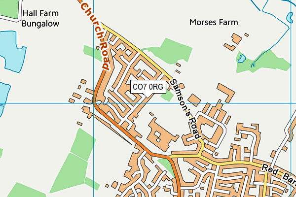 CO7 0RG map - OS VectorMap District (Ordnance Survey) CO7 0RG map - OS VectorMap District (Ordnance Survey)